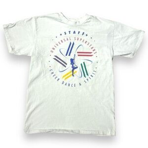 VINTAGE 90s SINGLE-STITCHED CHEERLEADING CHEER STAFF T-SHIRT